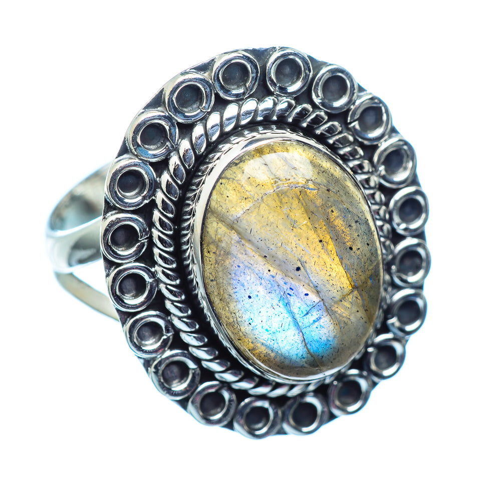 Labradorite Rings handcrafted by Anasilvercos - RING979532
