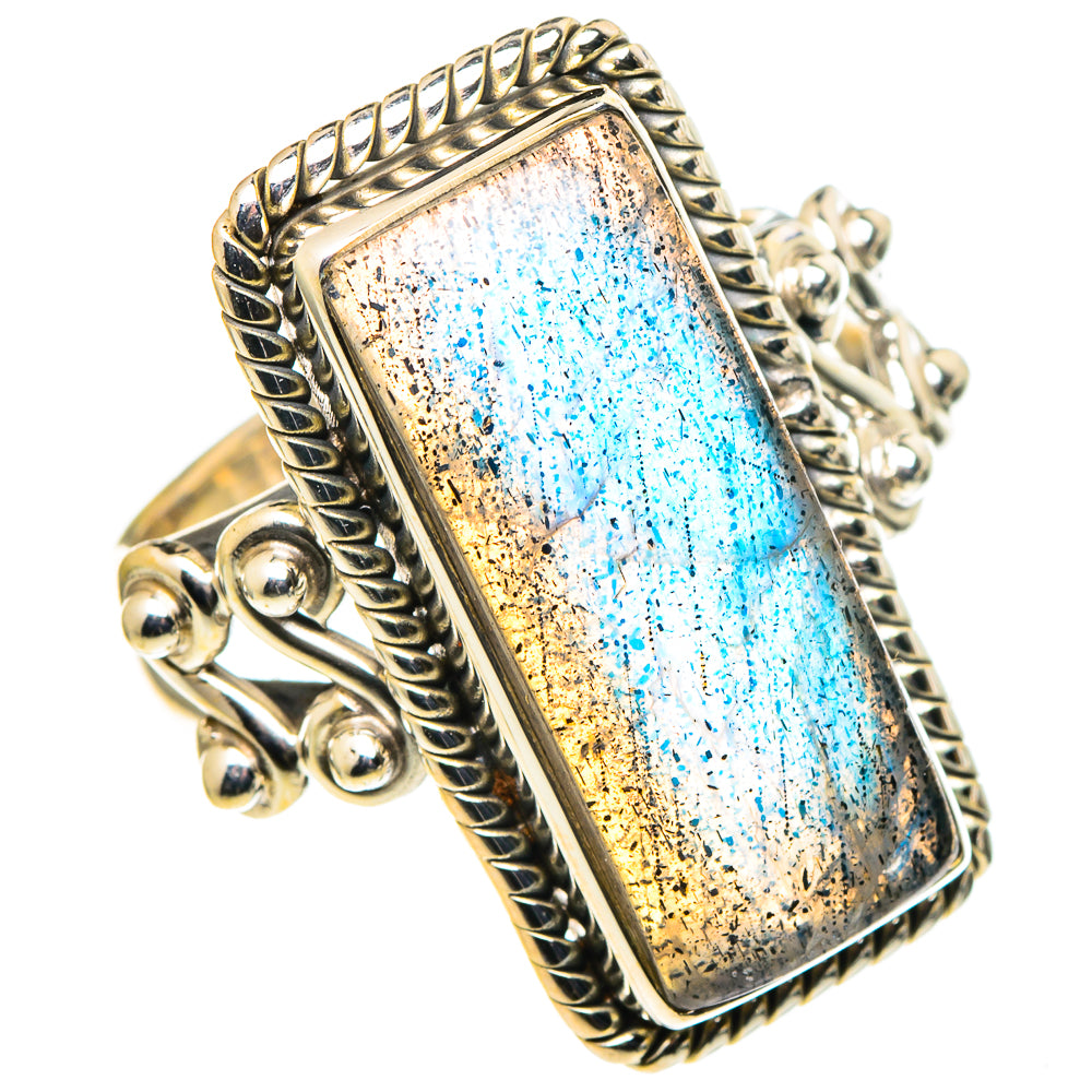 Labradorite Rings handcrafted by Anasilvercos - RING97954