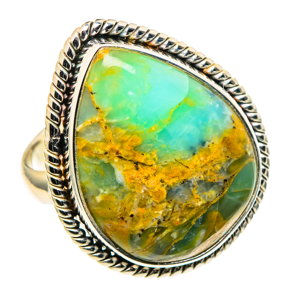 Peruvian Opal Rings handcrafted by Anasilvercos - RING97971
