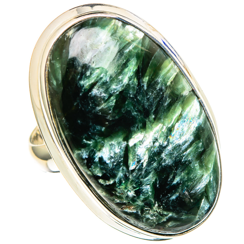 Seraphinite Rings handcrafted by Anasilvercos - RING97973
