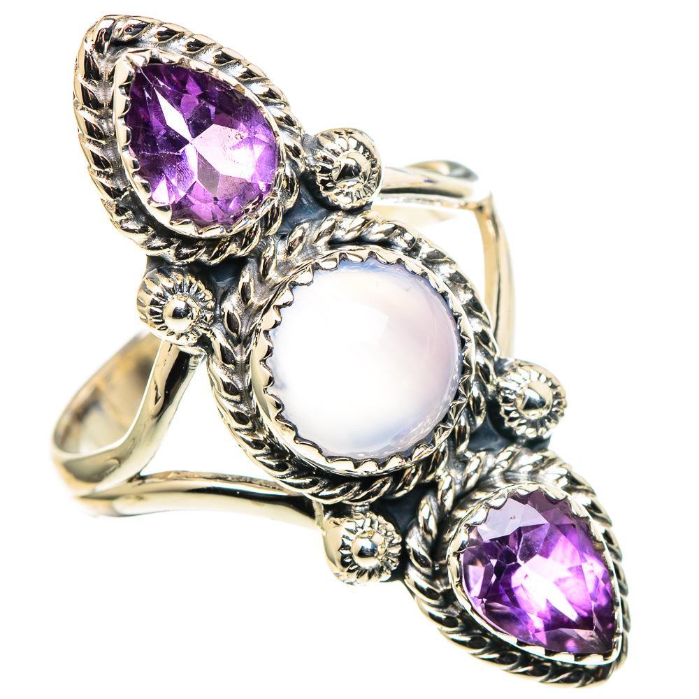 Aqua Chalcedony Rings handcrafted by Anasilvercos - RING97984