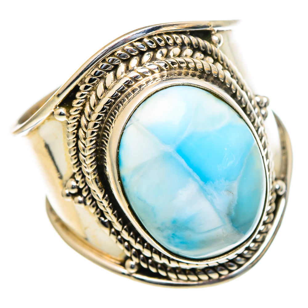 Larimar Rings handcrafted by Anasilvercos - RING97996