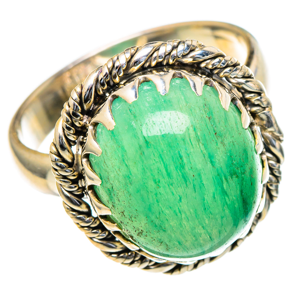 Green Aventurine Rings handcrafted by Anasilvercos - RING98003