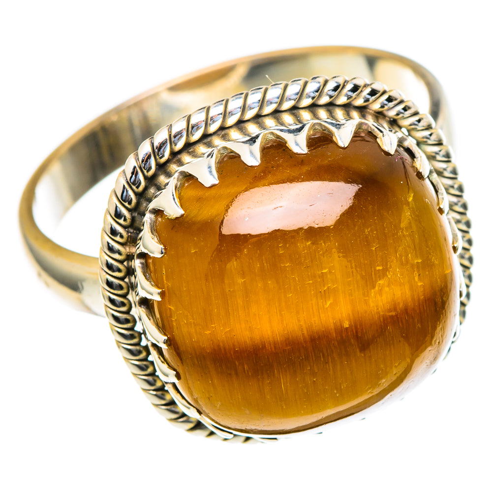 Tiger Eye Rings handcrafted by Anasilvercos - RING98006
