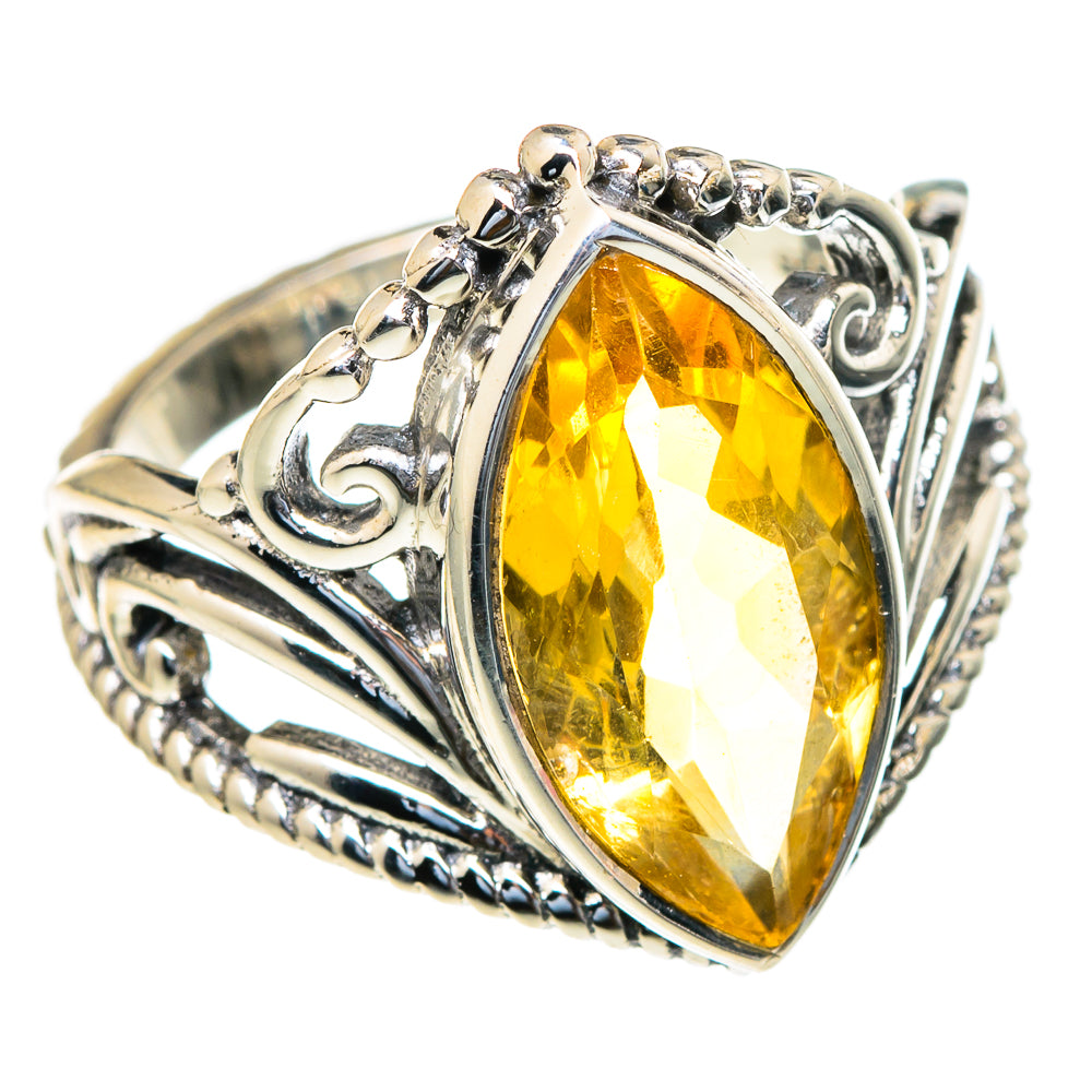 Citrine Rings handcrafted by Anasilvercos - RING98008