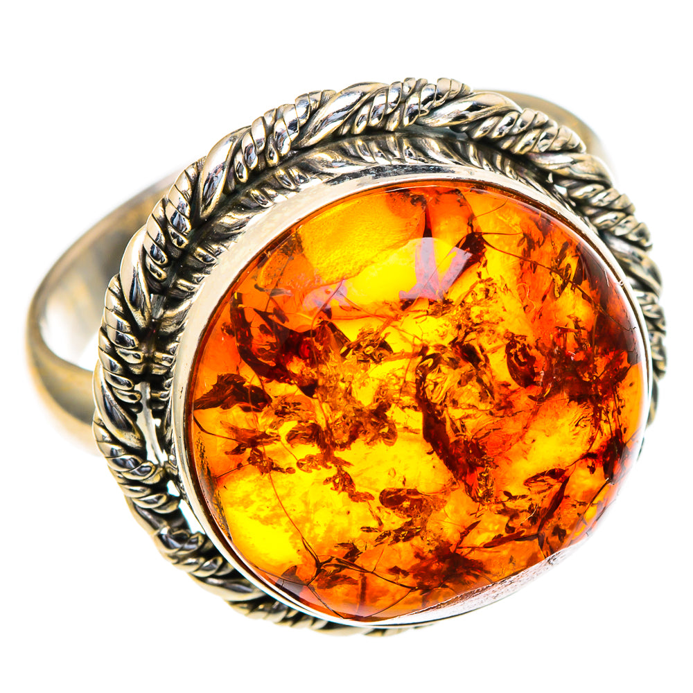 Baltic Amber Rings handcrafted by Anasilvercos - RING98009