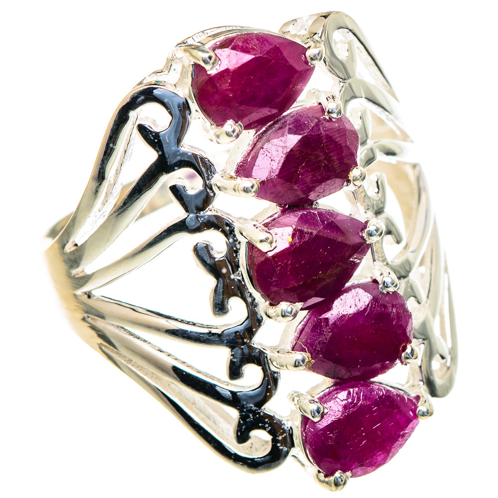 Ruby Rings handcrafted by Anasilvercos - RING98012