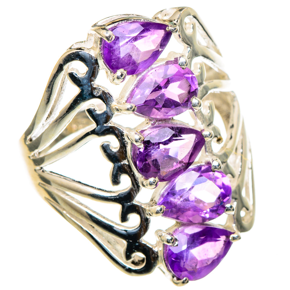 Amethyst Rings handcrafted by Anasilvercos - RING98017