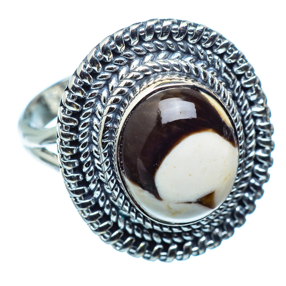 Peanut Wood Jasper Rings handcrafted by Anasilvercos - RING980233