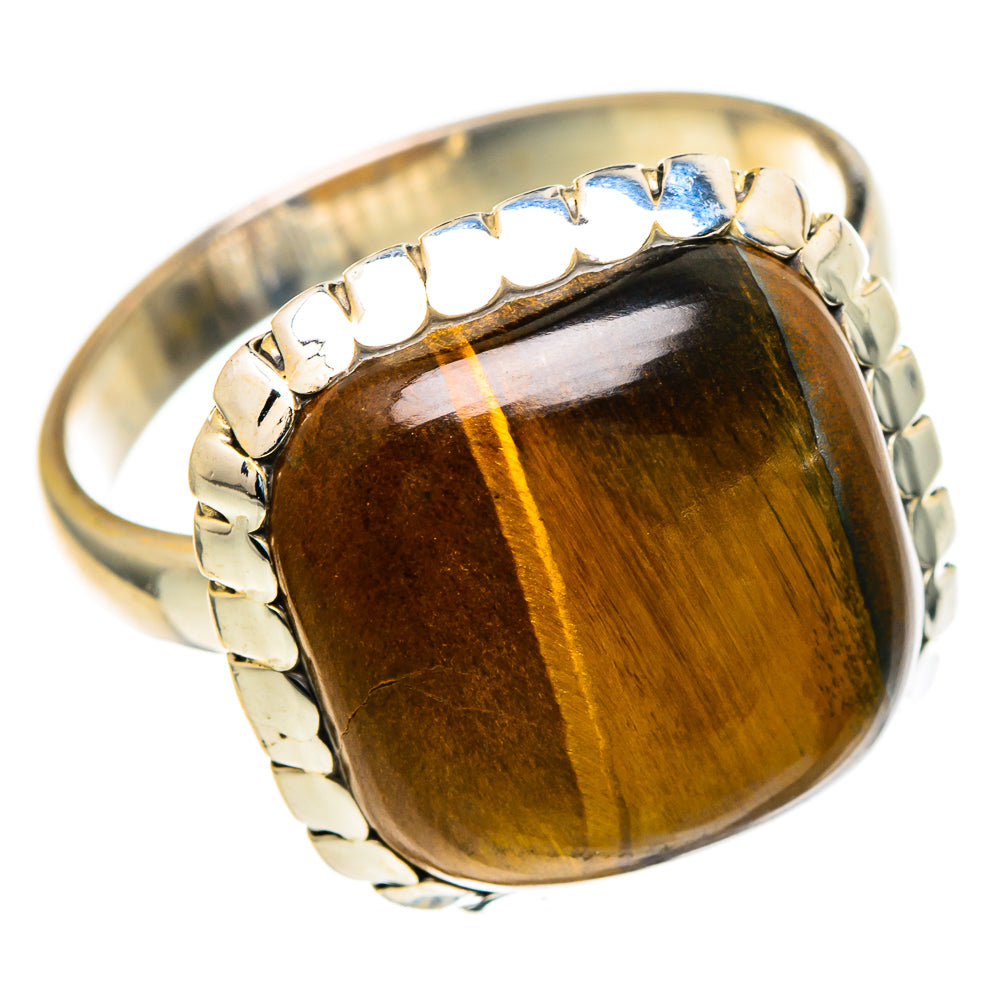 Tiger Eye Rings handcrafted by Anasilvercos - RING98046 - Photo 2