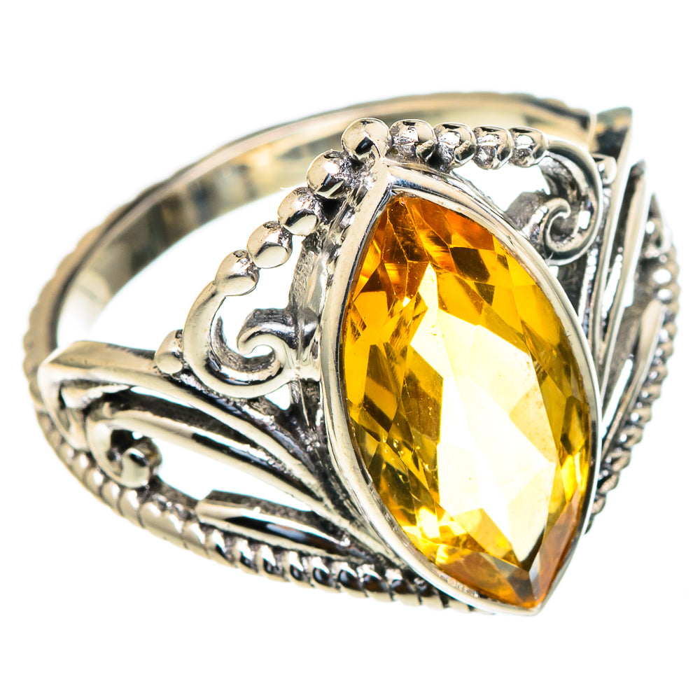 Citrine Rings handcrafted by Anasilvercos - RING98049