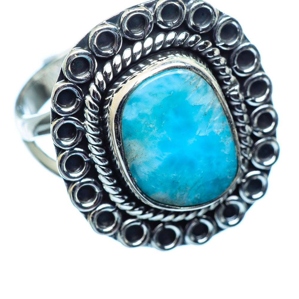 Larimar Rings handcrafted by Anasilvercos - RING980627