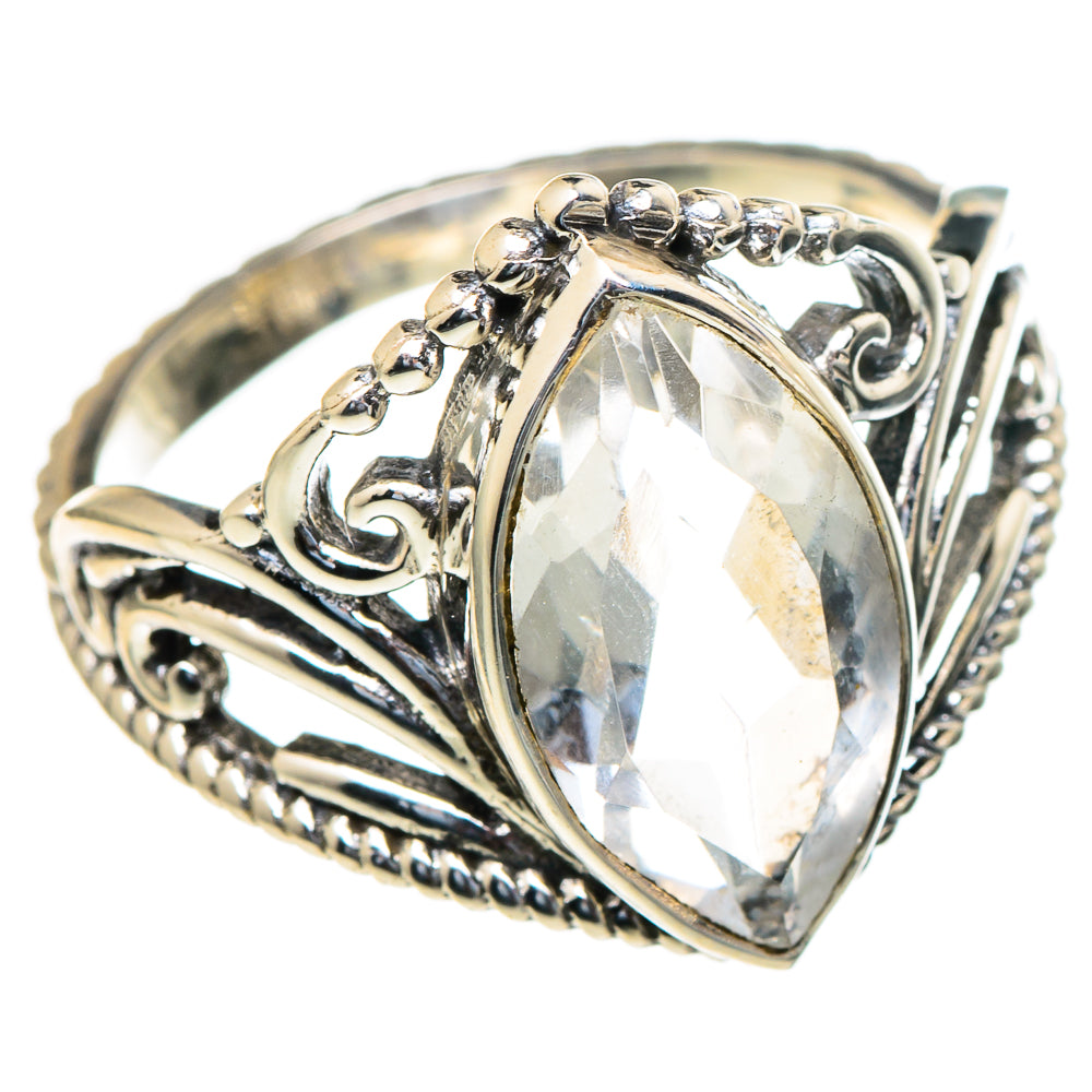 White Quartz Rings handcrafted by Anasilvercos - RING98065