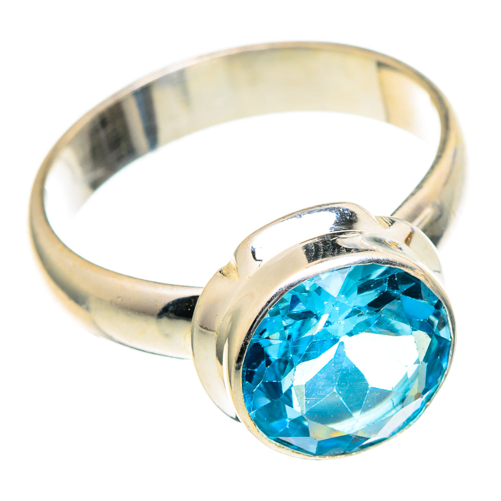 Blue Topaz Rings handcrafted by Anasilvercos - RING98080 - Photo 2