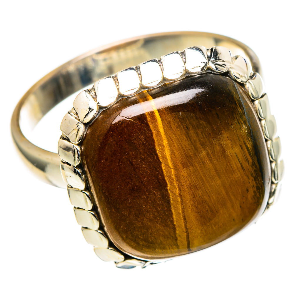 Tiger Eye Rings handcrafted by Anasilvercos - RING98085 - Photo 2