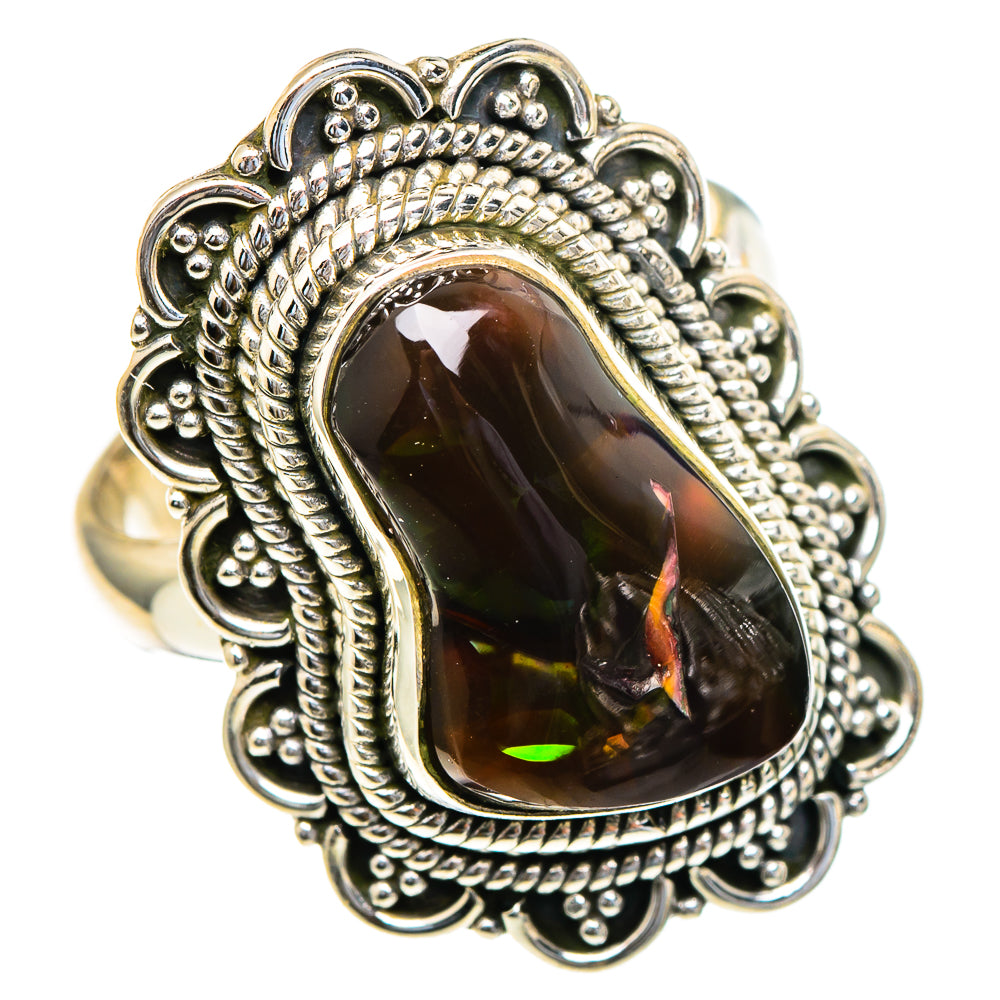 Mexican Fire Agate Rings handcrafted by Anasilvercos - RING98086