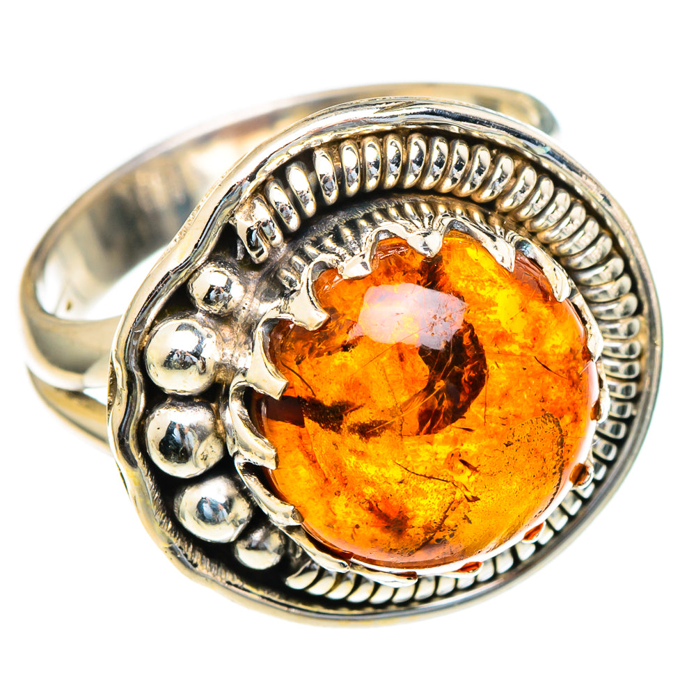 Baltic Amber Rings handcrafted by Anasilvercos - RING98087