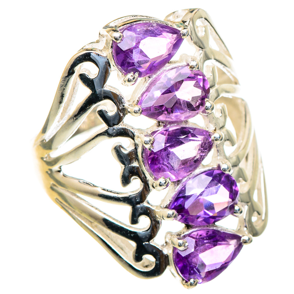 Amethyst Rings handcrafted by Anasilvercos - RING98098