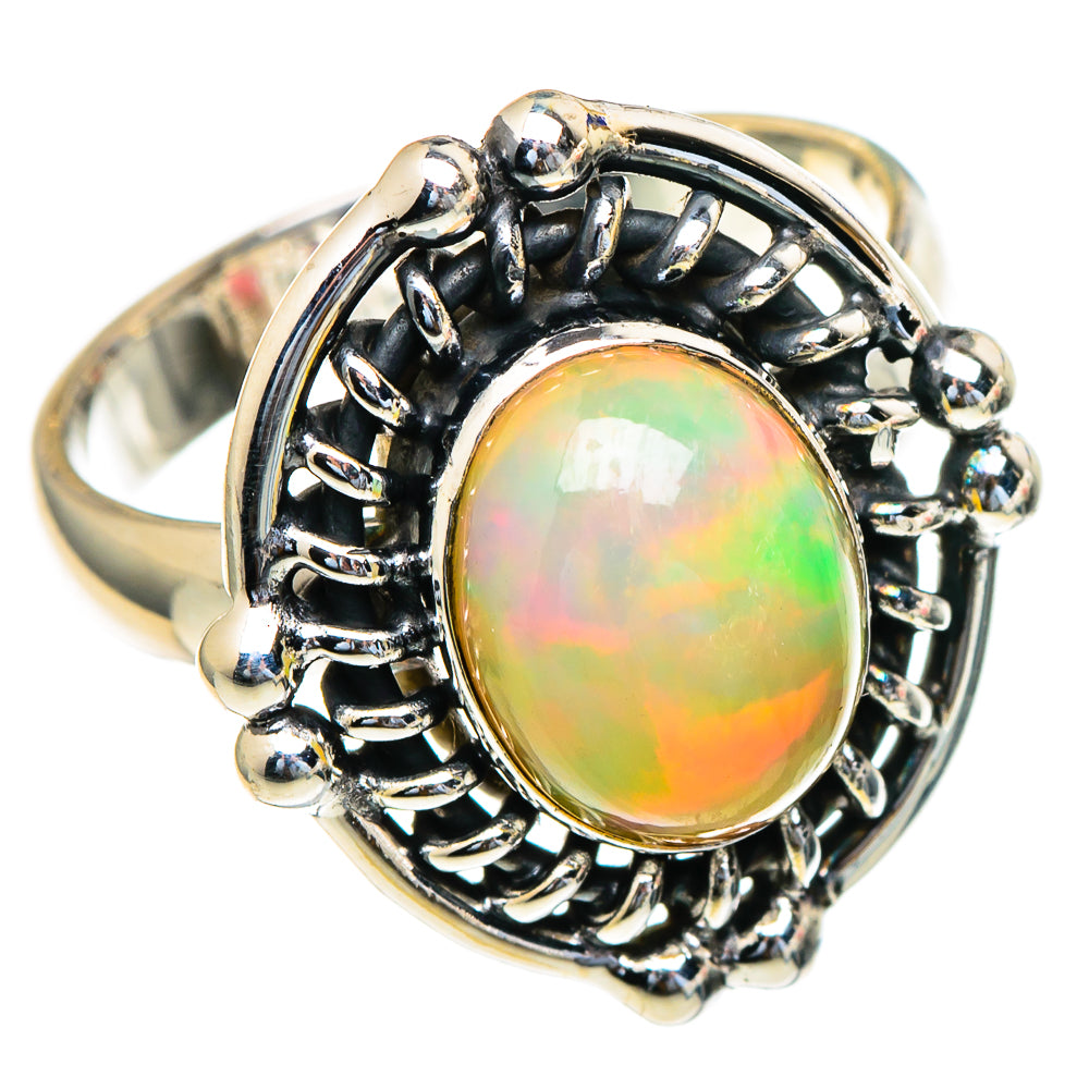 Ethiopian Opal Rings handcrafted by Anasilvercos - RING98106