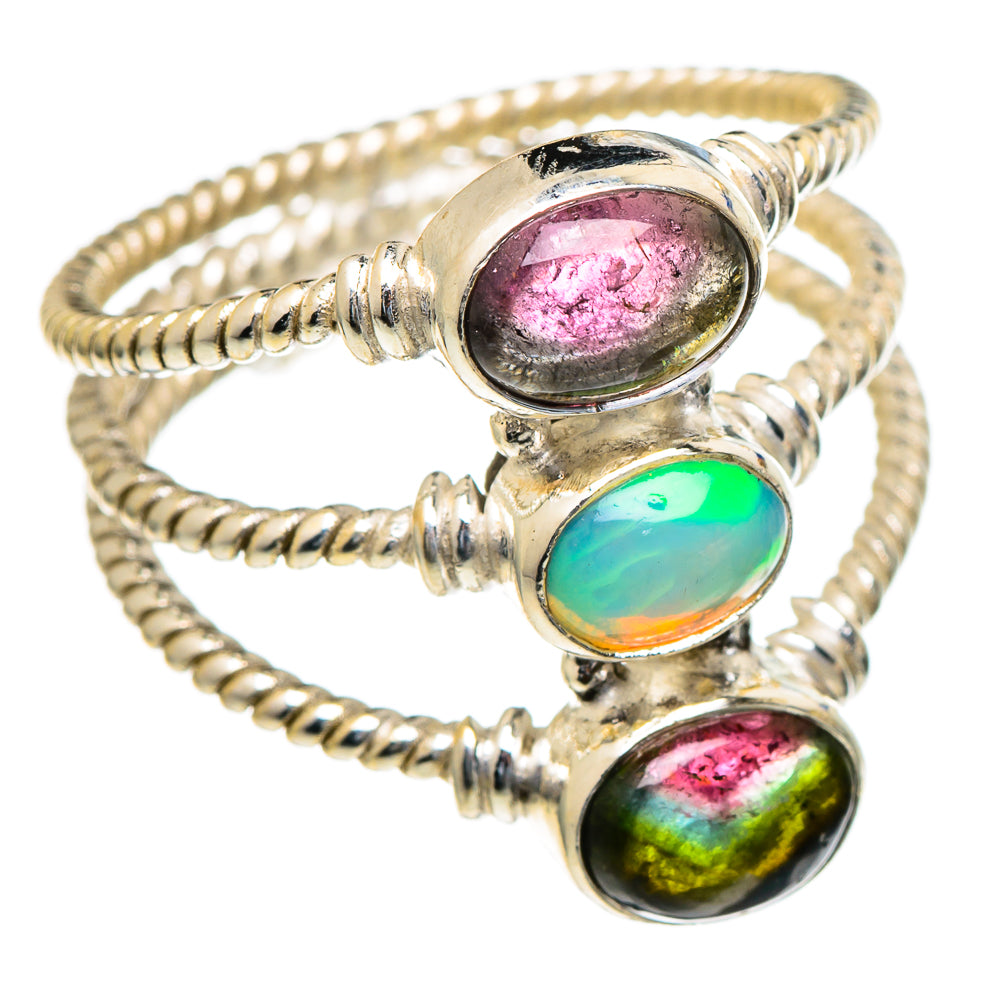 Ethiopian Opal Rings handcrafted by Anasilvercos - RING98107