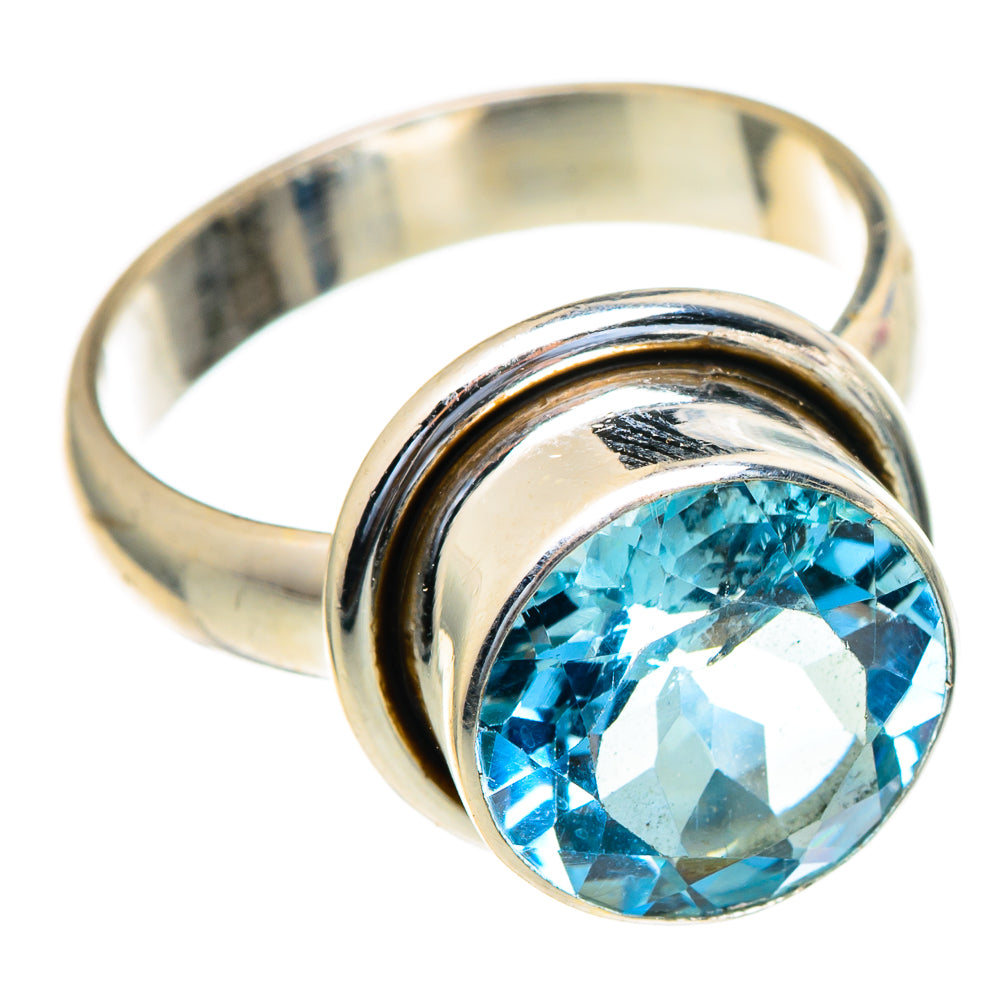 Blue Topaz Rings handcrafted by Anasilvercos - RING98114 - Photo 2