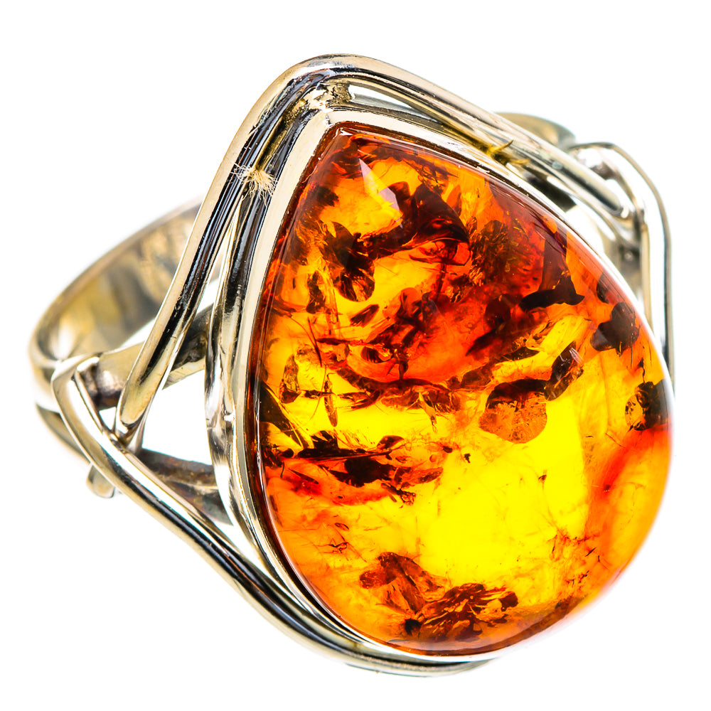 Baltic Amber Rings handcrafted by Anasilvercos - RING98122