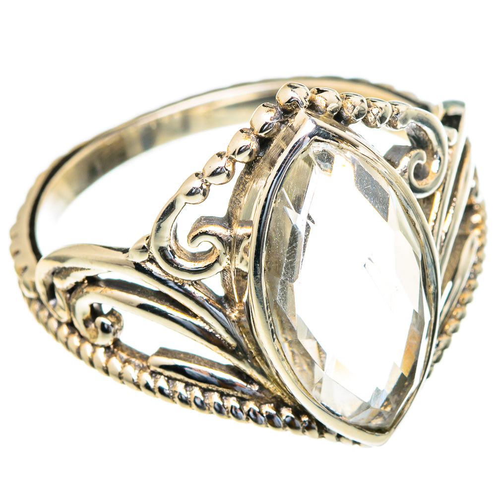 White Quartz Rings handcrafted by Anasilvercos - RING98136