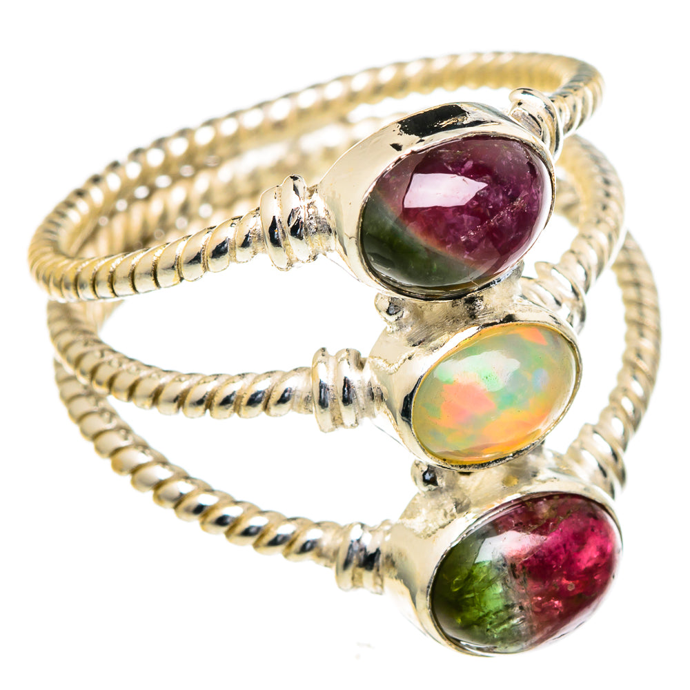 Ethiopian Opal Rings handcrafted by Anasilvercos - RING98141