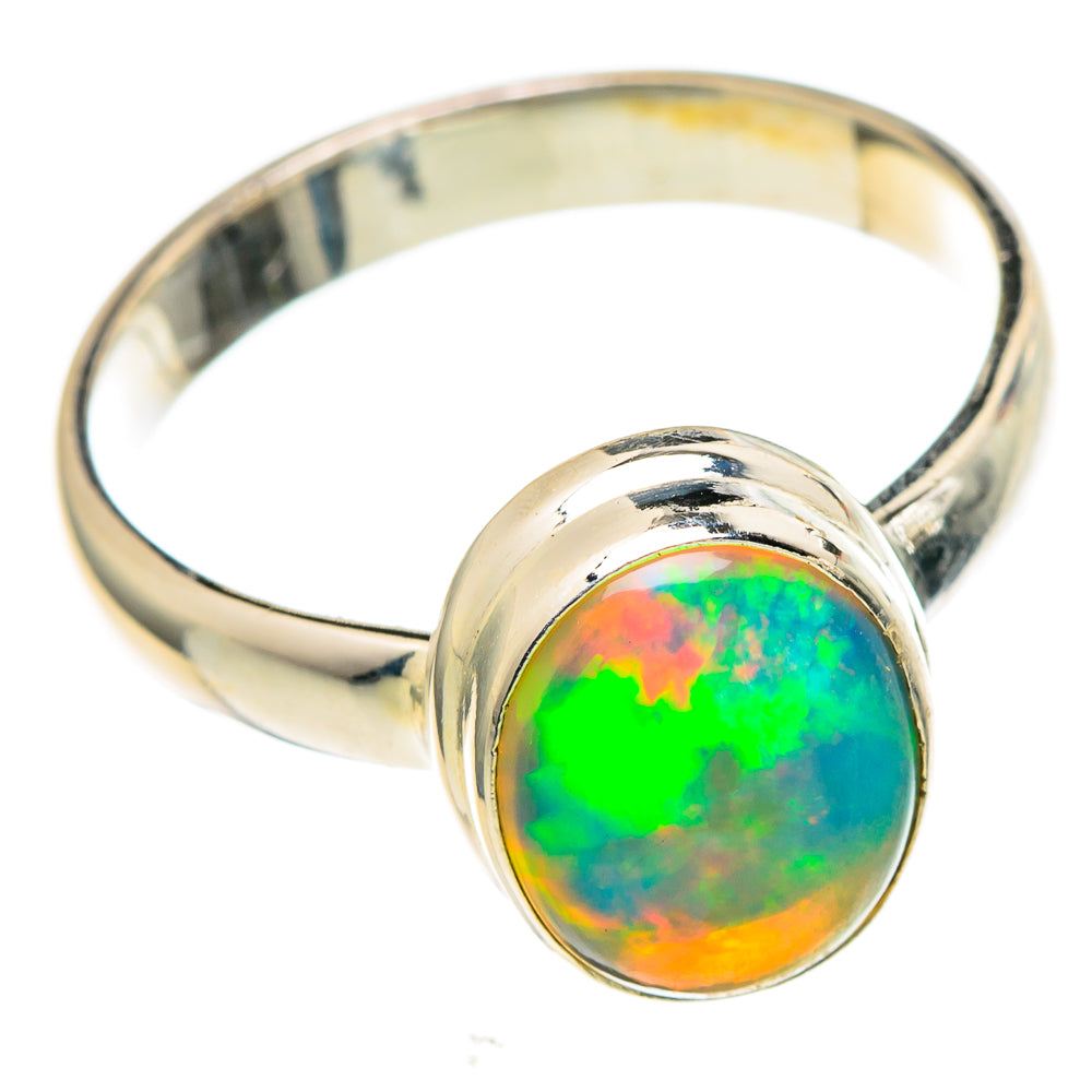 Ethiopian Opal Rings handcrafted by Anasilvercos - RING98142