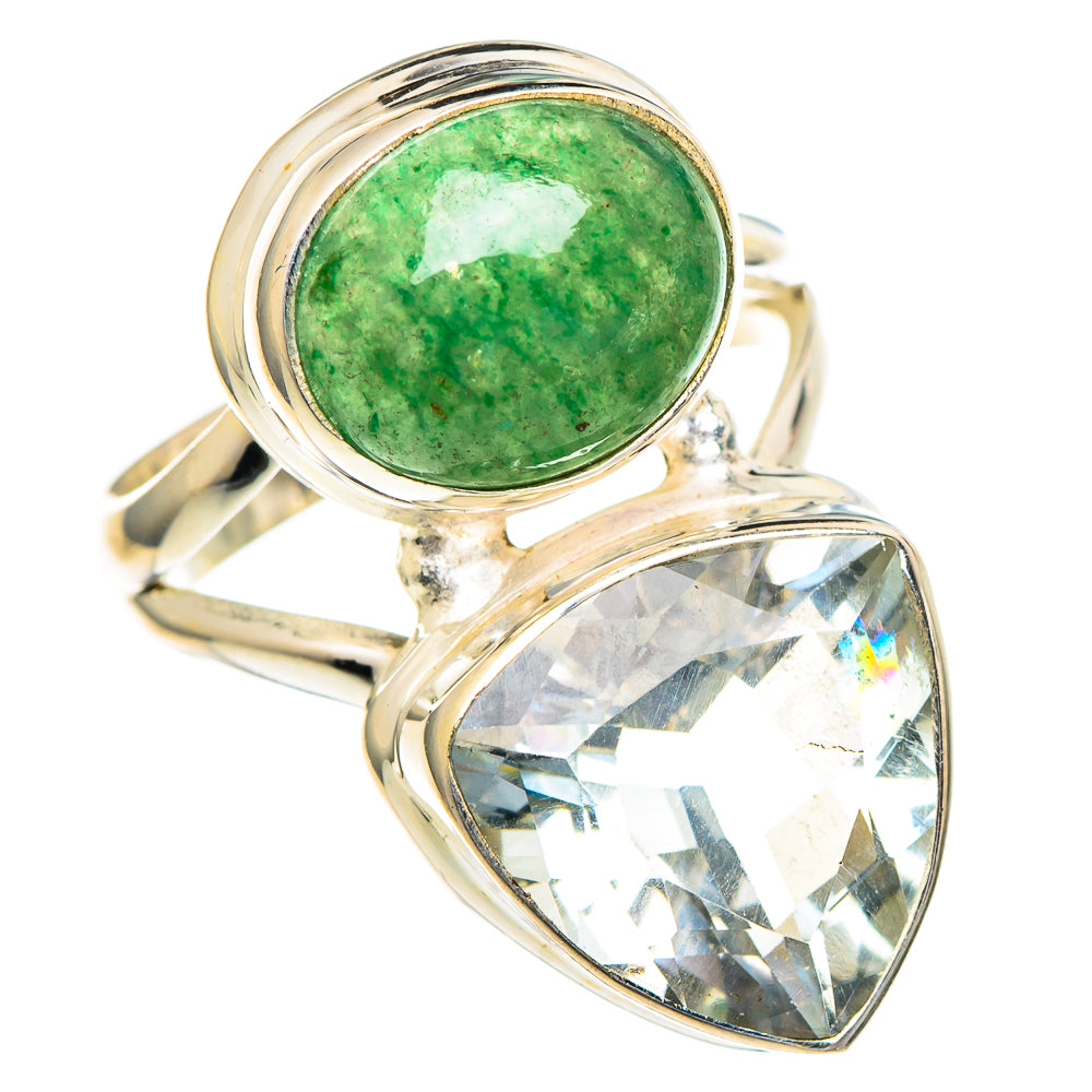 Green Amethyst Rings handcrafted by Anasilvercos - RING98153
