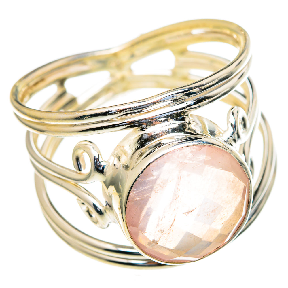 Rose Quartz Rings handcrafted by Anasilvercos - RING98158