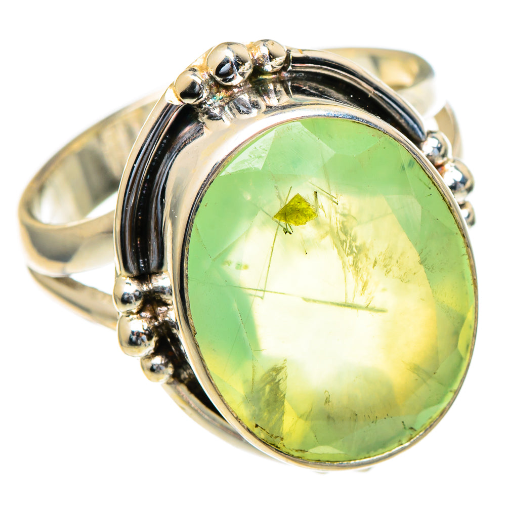 Prehnite Rings handcrafted by Anasilvercos - RING98184