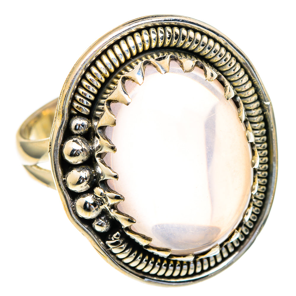 Rose Quartz Rings handcrafted by Anasilvercos - RING98190