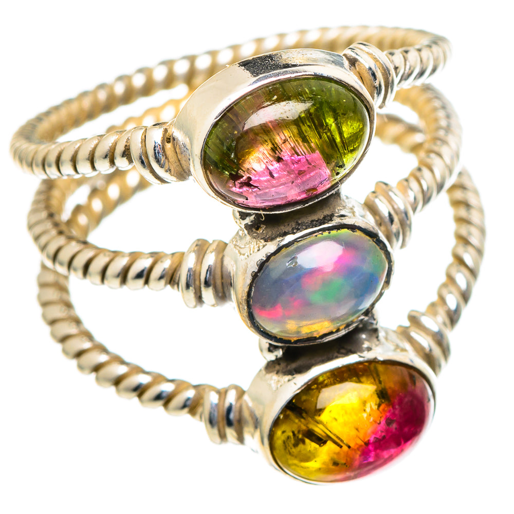 Ethiopian Opal Rings handcrafted by Anasilvercos - RING98200