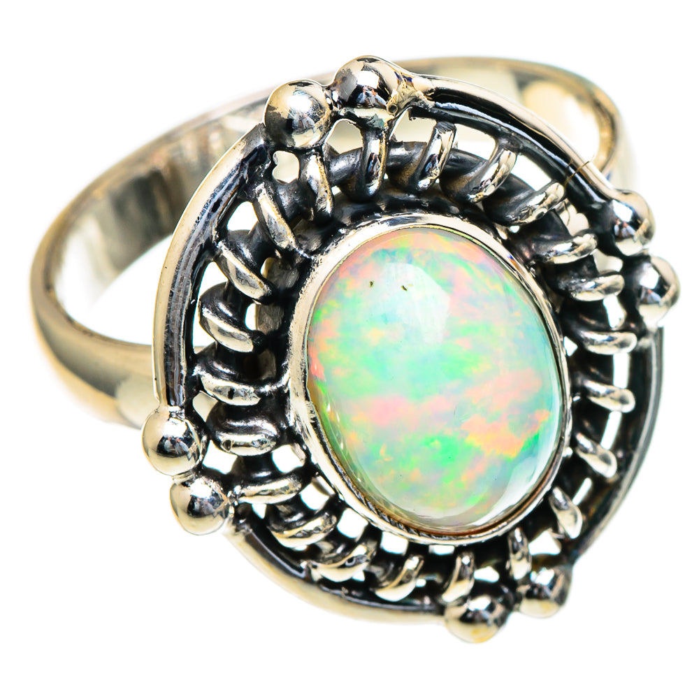 Ethiopian Opal Rings handcrafted by Anasilvercos - RING98201