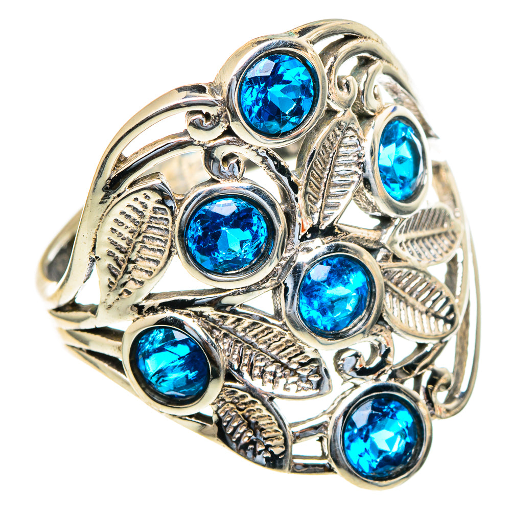 Faceted Apatite Rings handcrafted by Anasilvercos - RING98202