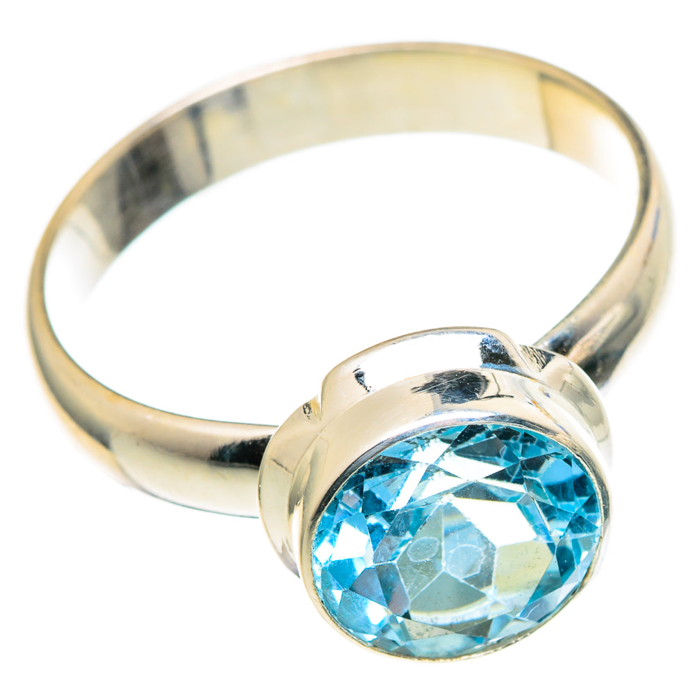 Blue Topaz Rings handcrafted by Anasilvercos - RING98207 - Photo 2