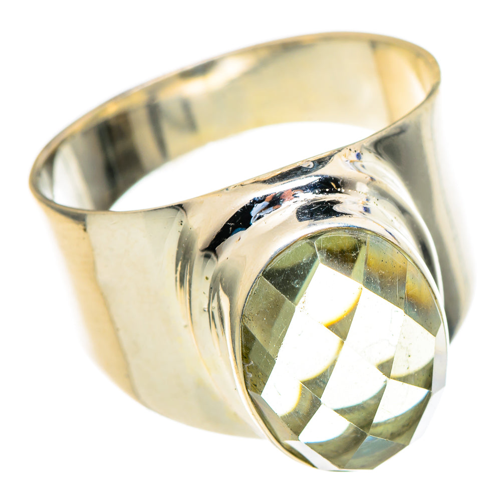 Green Amethyst Rings handcrafted by Anasilvercos - RING98213