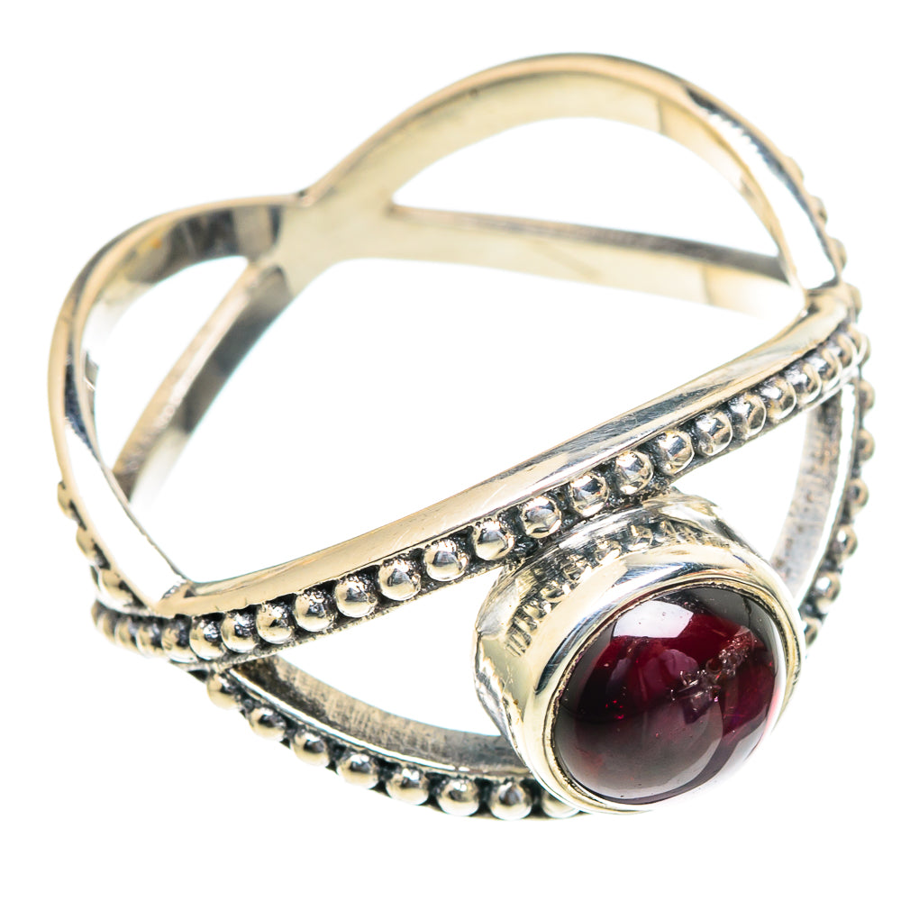 Garnet Rings handcrafted by Anasilvercos - RING98220
