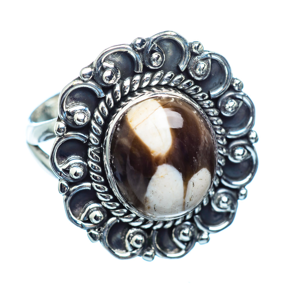 Peanut Wood Jasper Rings handcrafted by Anasilvercos - RING982207