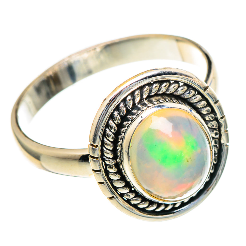 Ethiopian Opal Rings handcrafted by Anasilvercos - RING98230