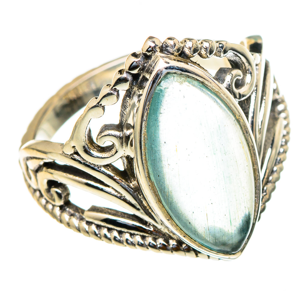Aqua Chalcedony Rings handcrafted by Anasilvercos - RING98232