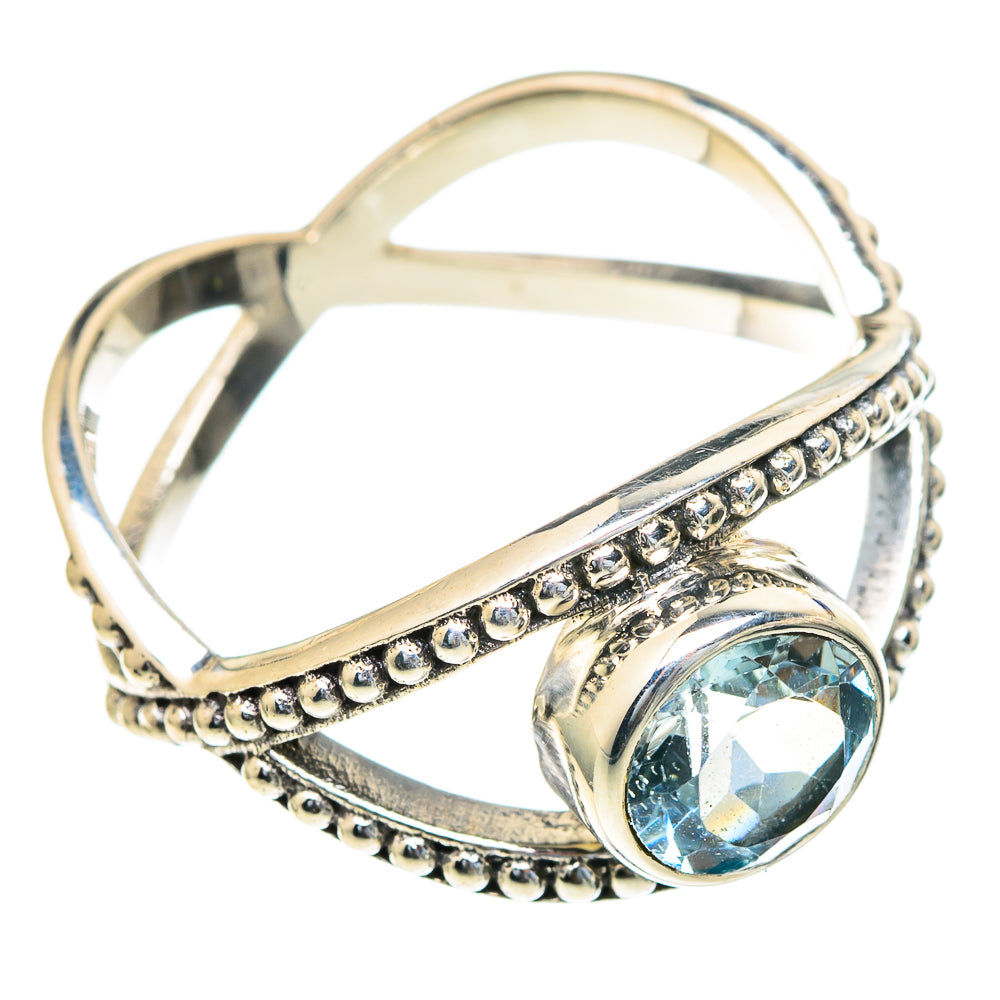 Blue Topaz Rings handcrafted by Anasilvercos - RING98234