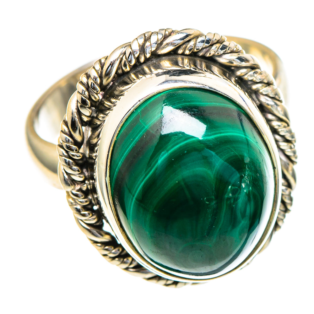 Malachite Rings handcrafted by Anasilvercos - RING98237