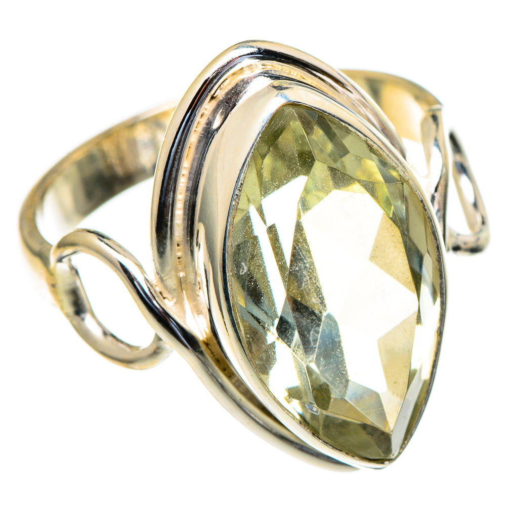 Green Amethyst Rings handcrafted by Anasilvercos - RING98238