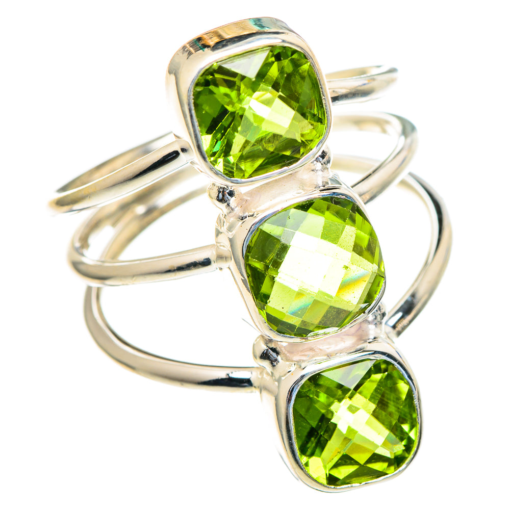 Peridot Rings handcrafted by Anasilvercos - RING98243