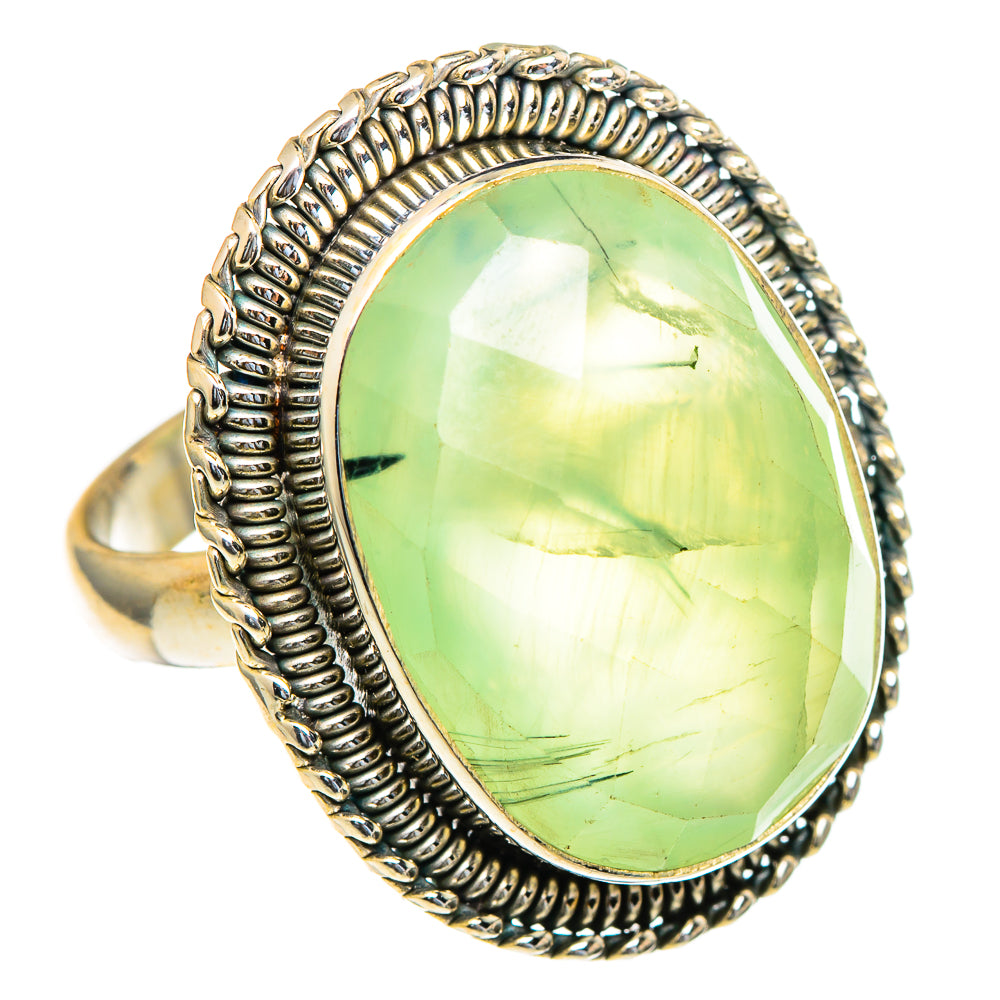 Prehnite Rings handcrafted by Anasilvercos - RING98245