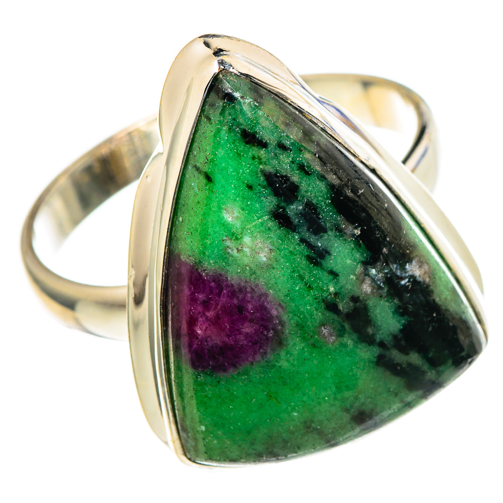 Ruby Zoisite Rings handcrafted by Anasilvercos - RING98249