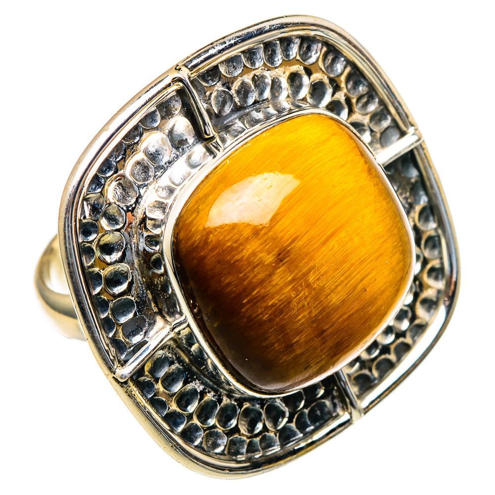 Tiger Eye Rings handcrafted by Anasilvercos - RING98251