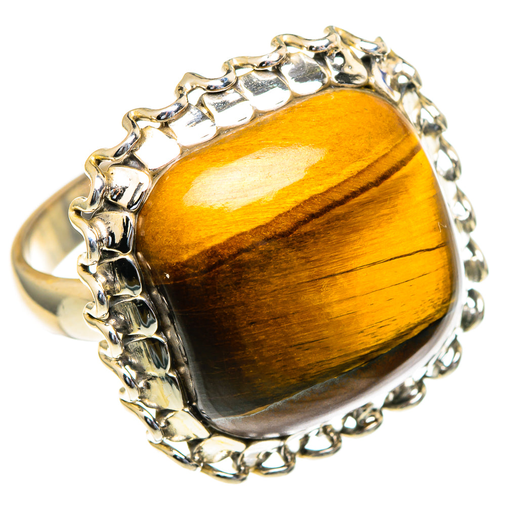 Tiger Eye Rings handcrafted by Anasilvercos - RING98252 - Photo 2